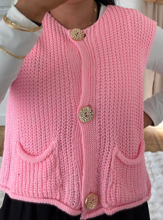 Gilet NAYA - Rose